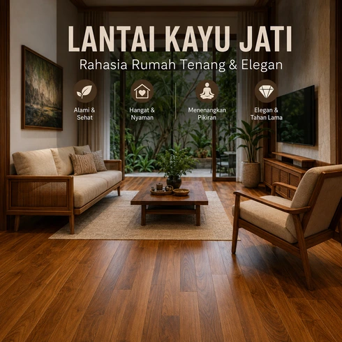 Lantai Kayu Jati: Rahasia Rumah Tenang & Elegan